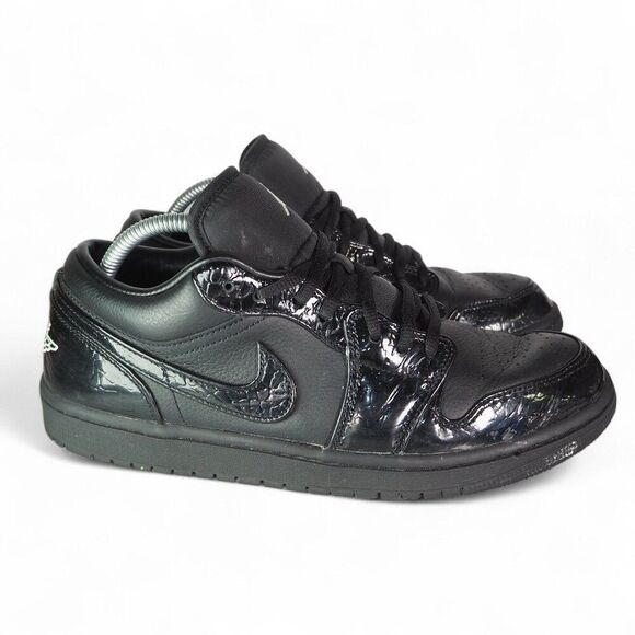 Air Jordan 1 Low SE 'Black Croc' Basketball Sneakers HJ7743-010 Women's 11 - Picture 4 of 13
